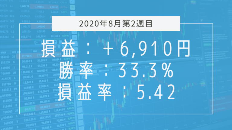 【2020年8月2週目】成績と振り返り