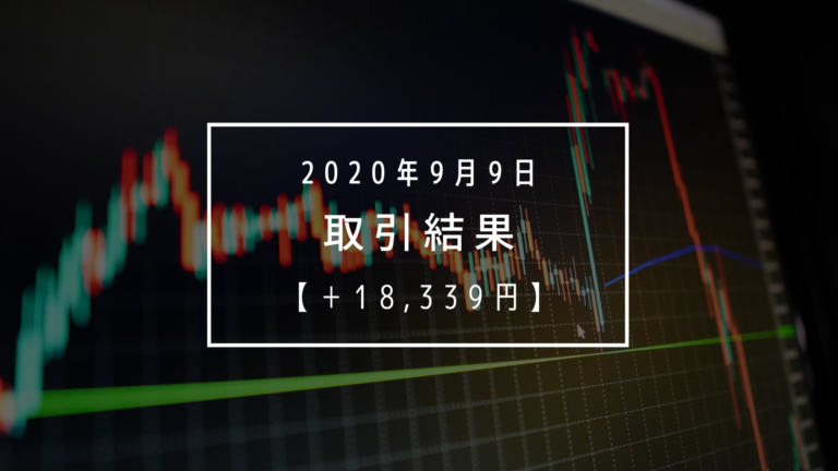 【2020年9月9日（水）】取引結果