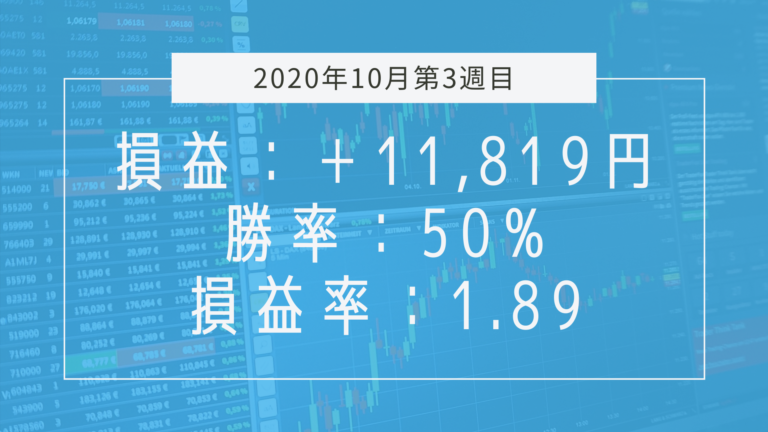 【2020年10月3週目】成績と振り返り