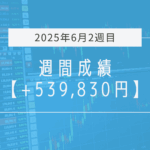+539,830円【2025年6月2週目】成績と振り返り