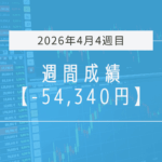 -54,340円【2026年4月3週目】成績と振り返り