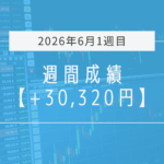 +30,320円【2026年6月1週目】成績と振り返り