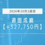 +327,750円【2026年10月2週目】成績と振り返り